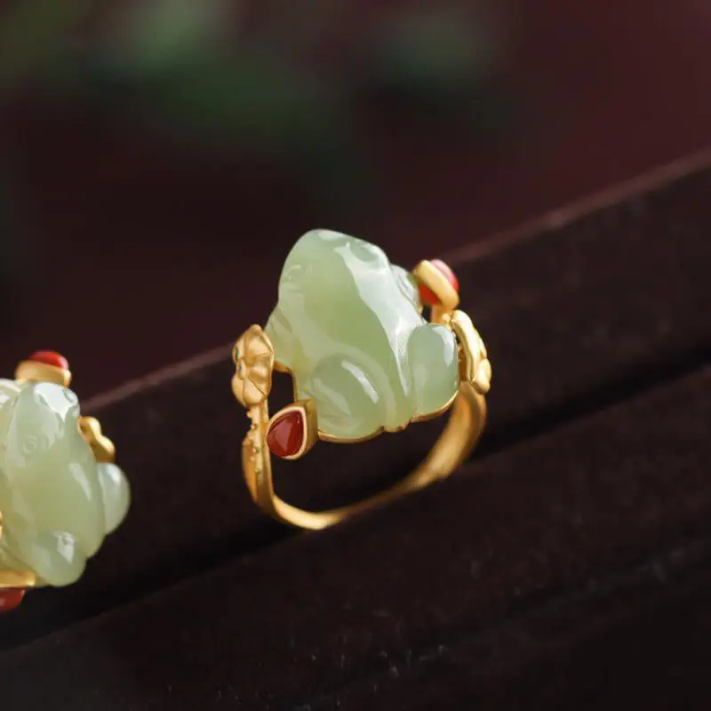 Anelli di rana di giada verde  - Women Accessories Trending recensione e prezzo
