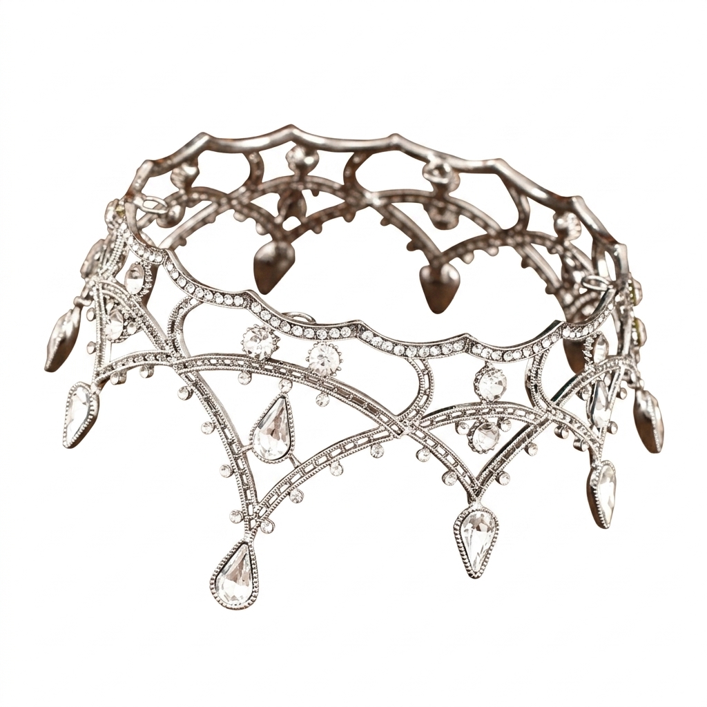 1 pz Corona Barocca in Cristal - Women Accessories For Wedding recensione e prezzo