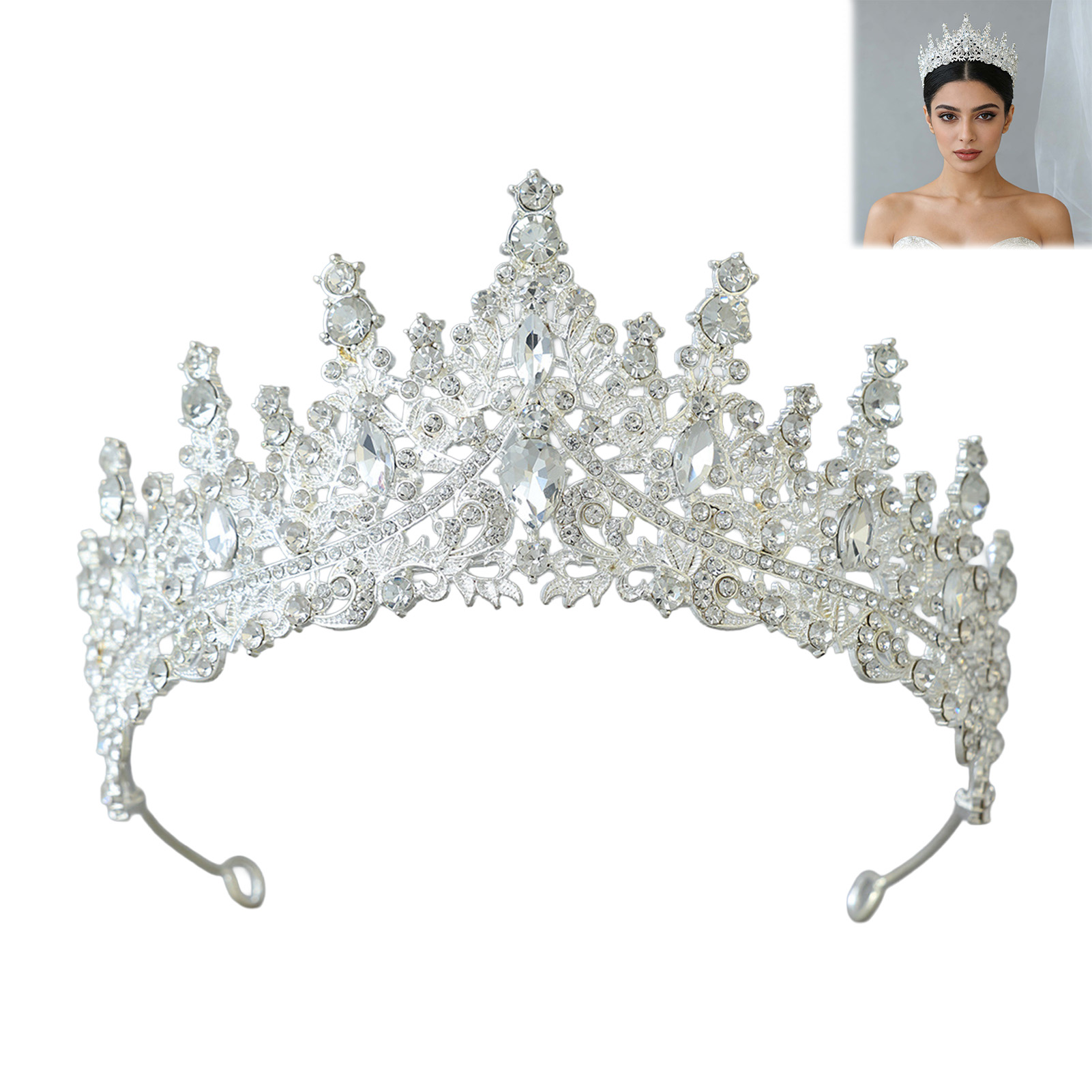 Corona Nuziale Scintillante co - Women Accessories For Wedding recensione e prezzo